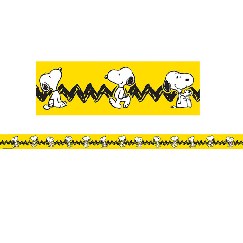 Eu-845253-6 Peanuts Yellow With Snoopy Deco Trim - Pack Of 6