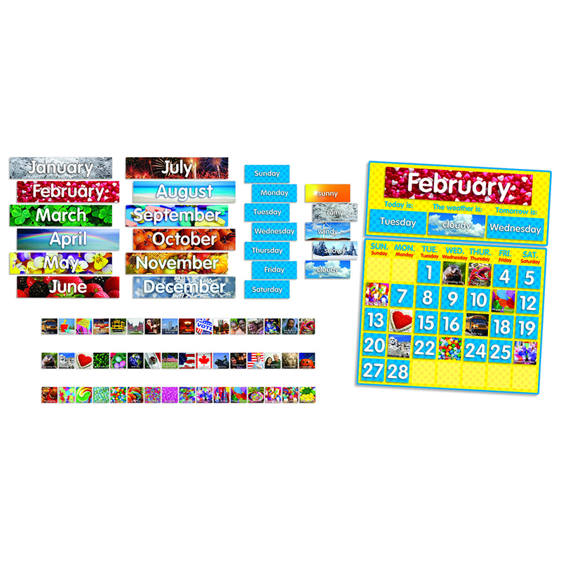 Scholastic Teaching Resources TF-8019-2 Photo Calendar Bulletin Board Set - Set of 2