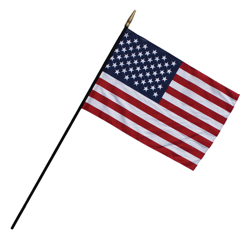 Fz-1049274-3 Heritage Us Classroom Flag 12 X 18 In. Flag 0.375 X 30 In. Staff - 3 Each