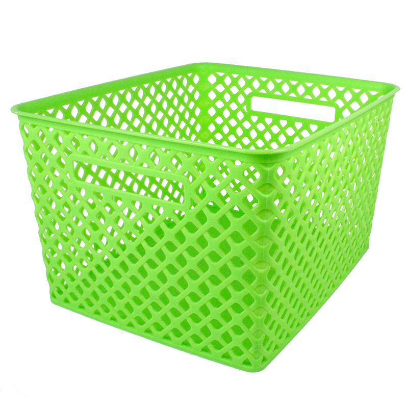 Romanoff Products Rom74215-2 Large Lime Woven Basket - 2 Each