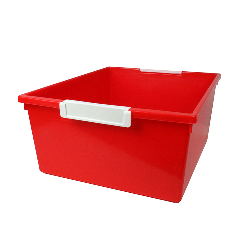 Romanoff Products Rom53602-3 12 Qt. Red Tattle Tray With Label Holder - 3 Each