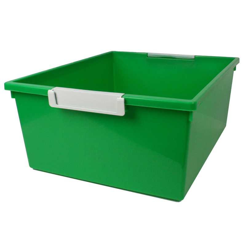 Romanoff Products Rom53605-3 12 Qt. Green Tattle Tray With Label Holder - 3 Each