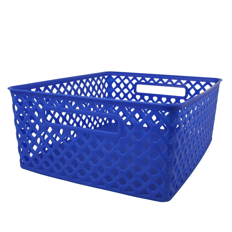 Romanoff Products Rom74104-3 Medium Blue Woven Basket - 3 Each