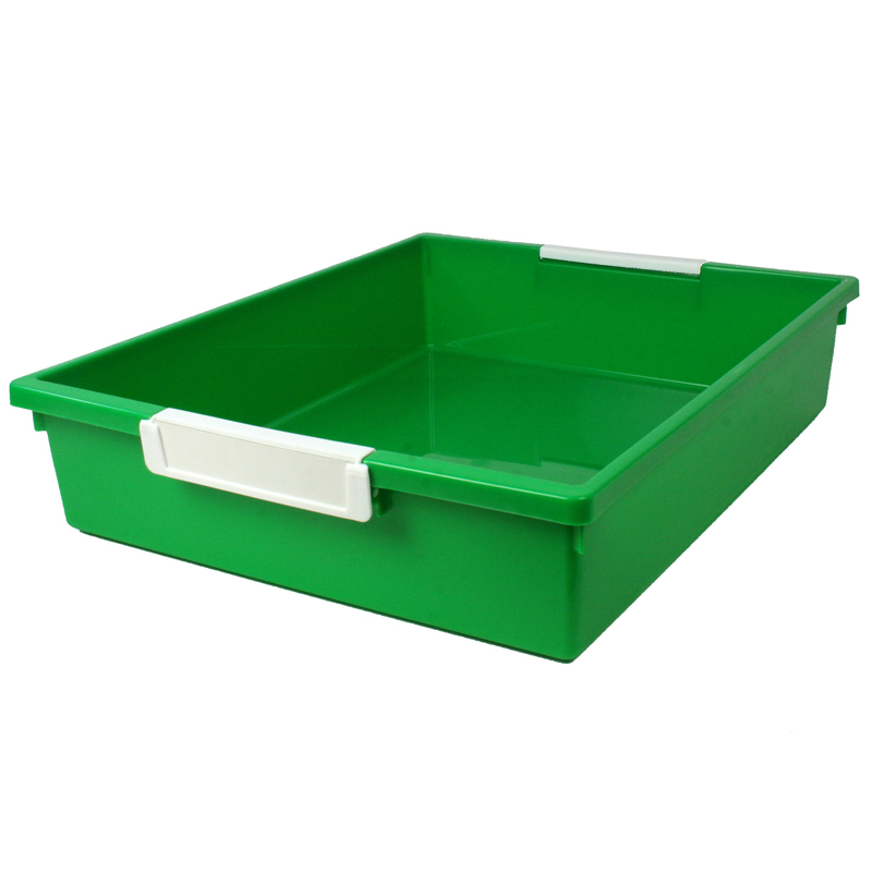 Romanoff Products Rom53505-3 6 Qt. Green Tattle Tray With Label Holder - 3 Each