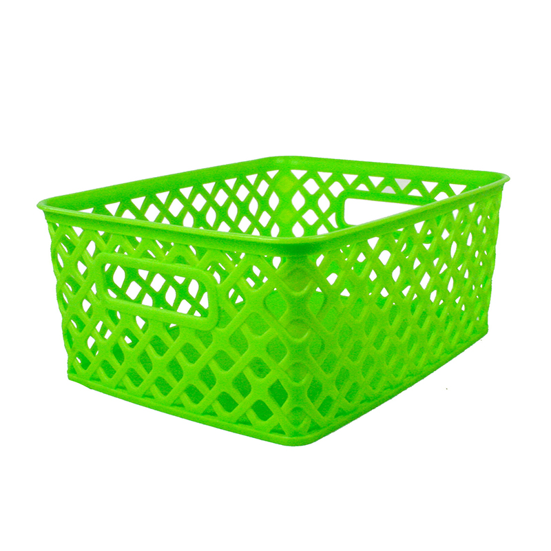 Romanoff Products Rom74015-3 Small Lime Woven Basket - 3 Each