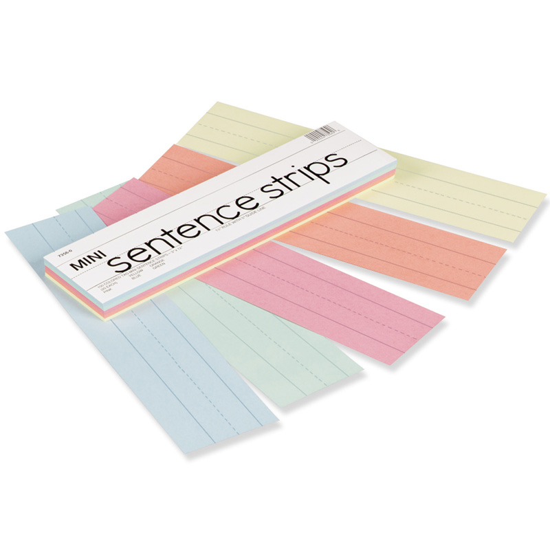 Pacon Pac73560-3 Kaleidoscope Tag Mini Sentence Strips - Pack Of 3