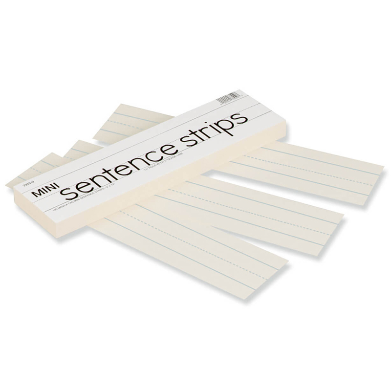Pacon Pac73550-6 Manila Tag Mini Sentence Strips - Pack Of 6