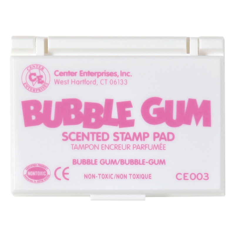 Center Enterprises Ce-03-6 Stamp Pad Scented, Bubble Gum Pink - 6 Each