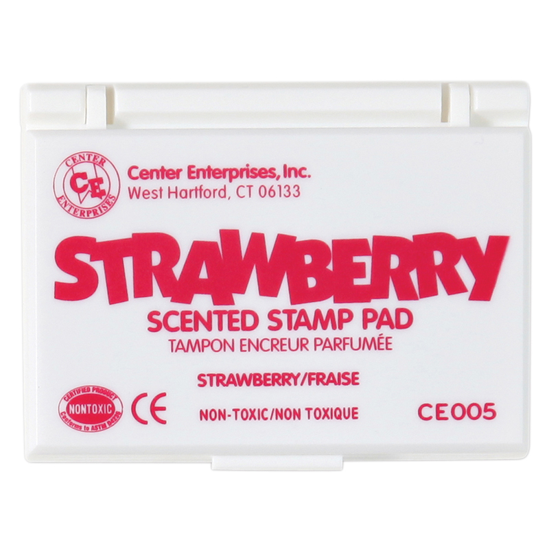Center Enterprises Ce-05-6 Stamp Pad Scented, Strawberry & Hot Pink - 6 Each