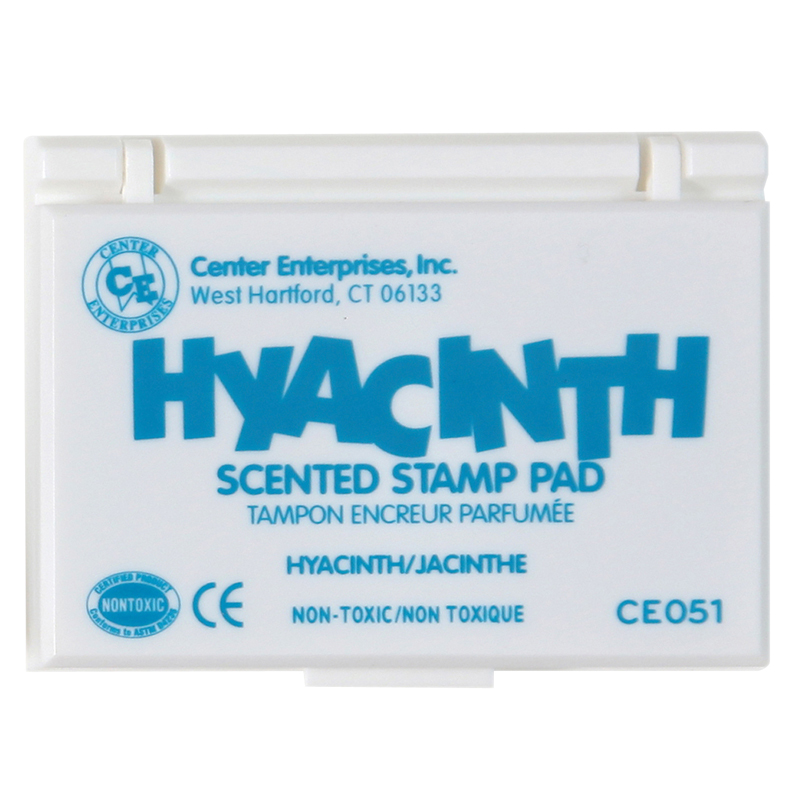 Center Enterprises Ce-51-6 Stamp Pad Scented Hyacinth, Turqoise - 6 Each