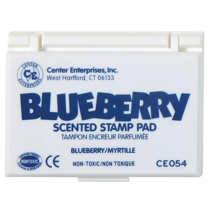 Center Enterprises Ce-54-6 Stamp Pad Scented, Blueberry Blue - 6 Each