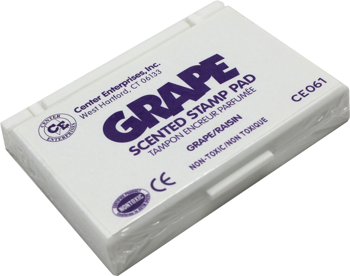 Center Enterprises Ce-61-6 Stamp Pad Scented, Grape & Purple - 6 Each