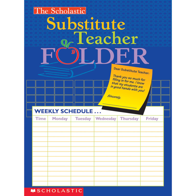 Scholastic Teaching Resources Sc-0439546443-10 Substitute Teacher Folder - 10 Each