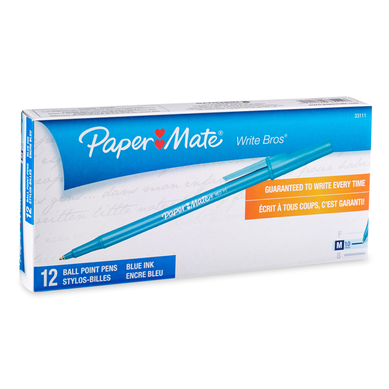 Pap33111-6 Papermate Ballpoint Pen Blue Medium Point - 6 Dozan