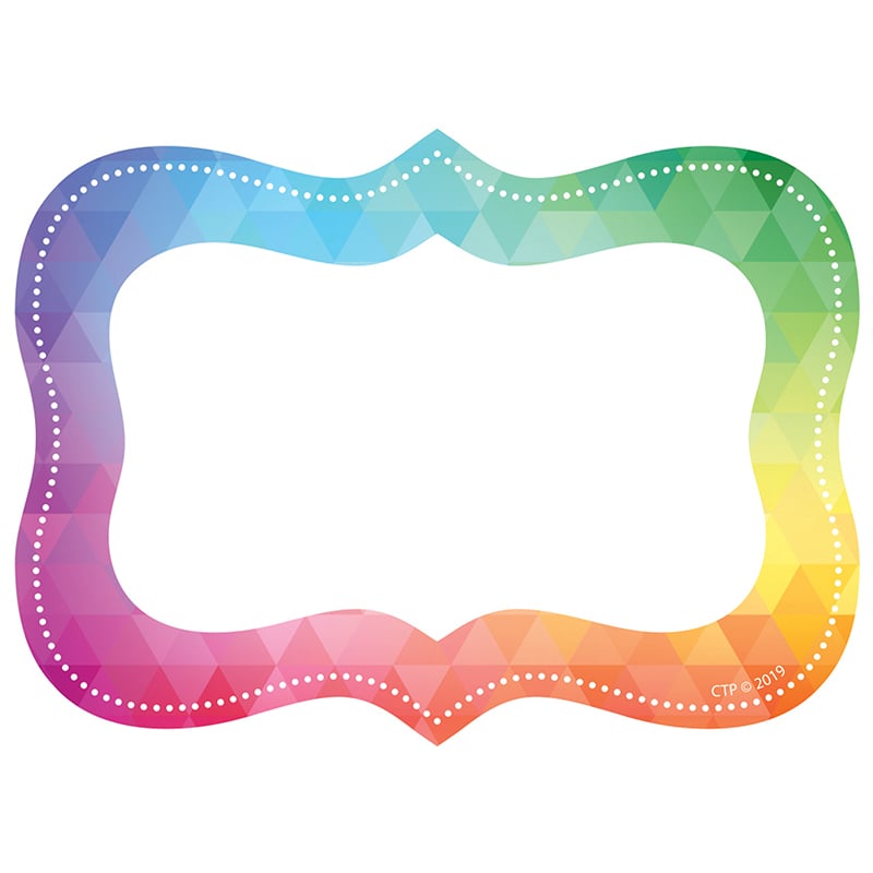 Ctp8771-6 Colorflow Rainbow Labels - Pack Of 6