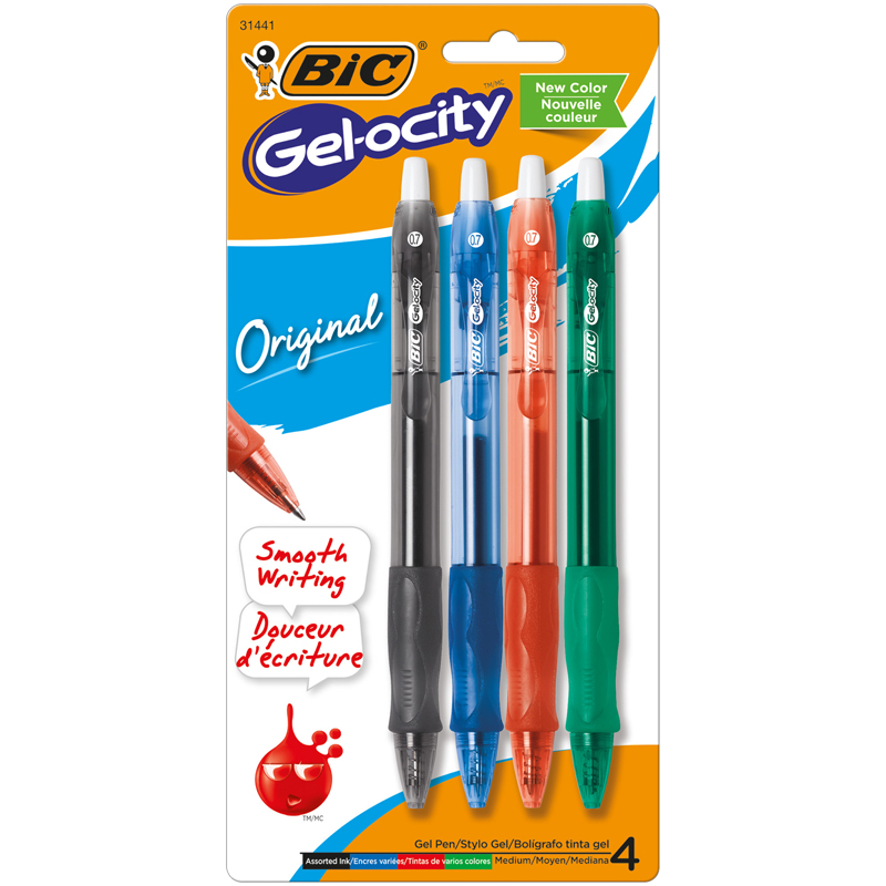 Usa Rlcp41a-6 0.7 Mm Velocity Gel Retractable Roller Ball Pen Point Base - 4 Per Pack - Pack Of 6