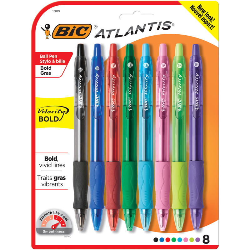 Usa Vlgbap81-3 Velocity Bold Pen, Fashion Color - 8 Per Pack - Pack Of 3