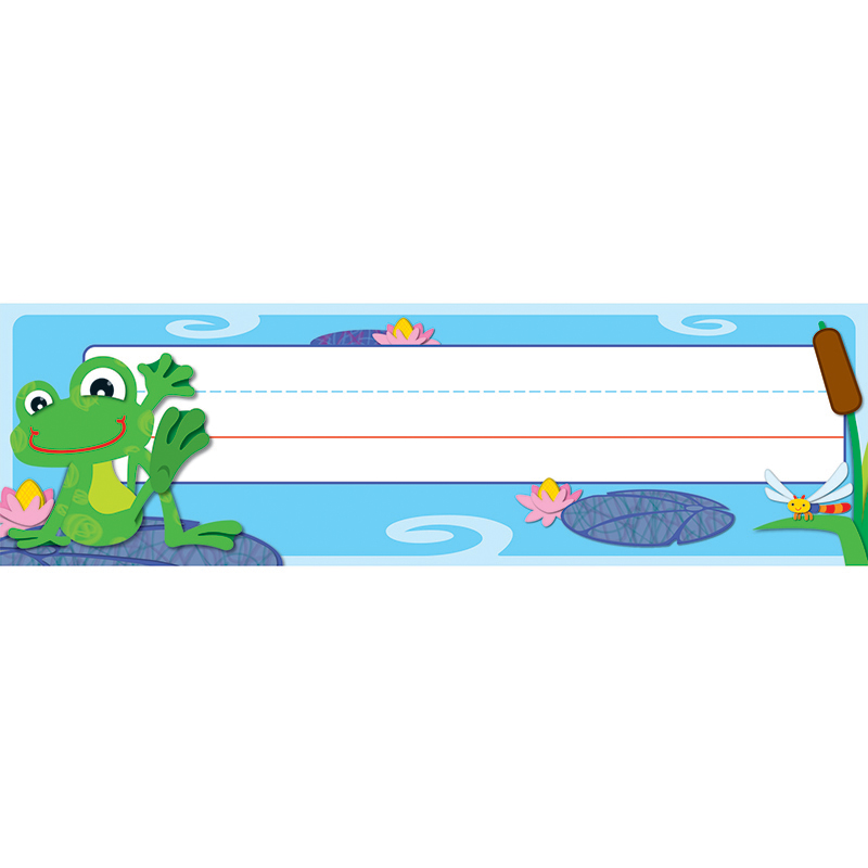 Carson Dellosa Cd-119031-3 Funky Frogs Desk Name Plates - Pack Of 3