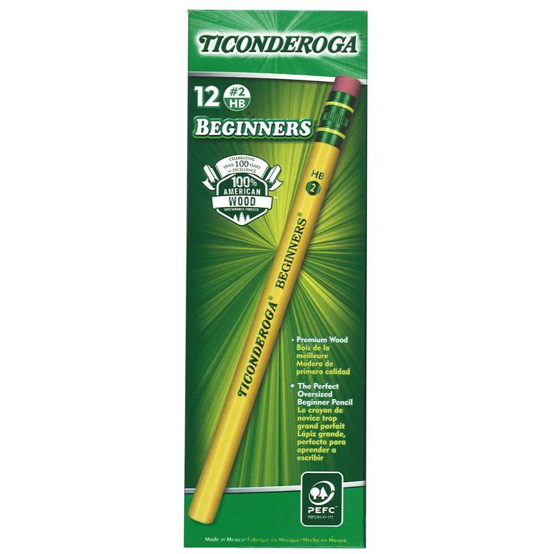 Dixon Ticonderoga Dix13308-2 Beginner Pencil With Eraser - 2 Dozan