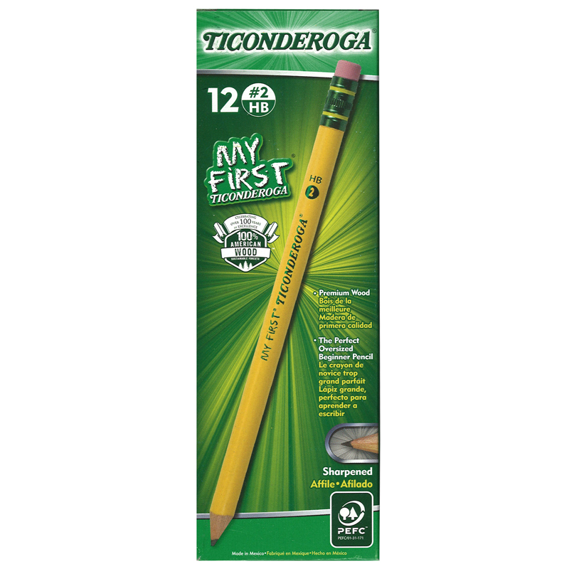 Dixon Ticonderoga Dix33312-2 My First Pencil - 2 Dozan