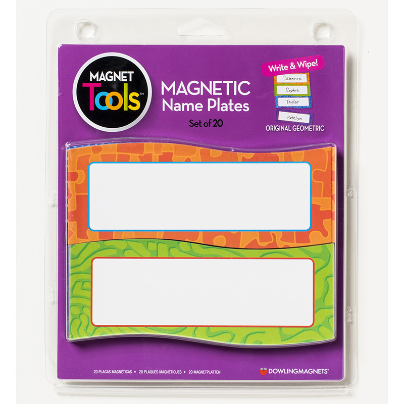 Do-735205-2 Magnetic Name Plates - 20 Piece - Pack Of 2