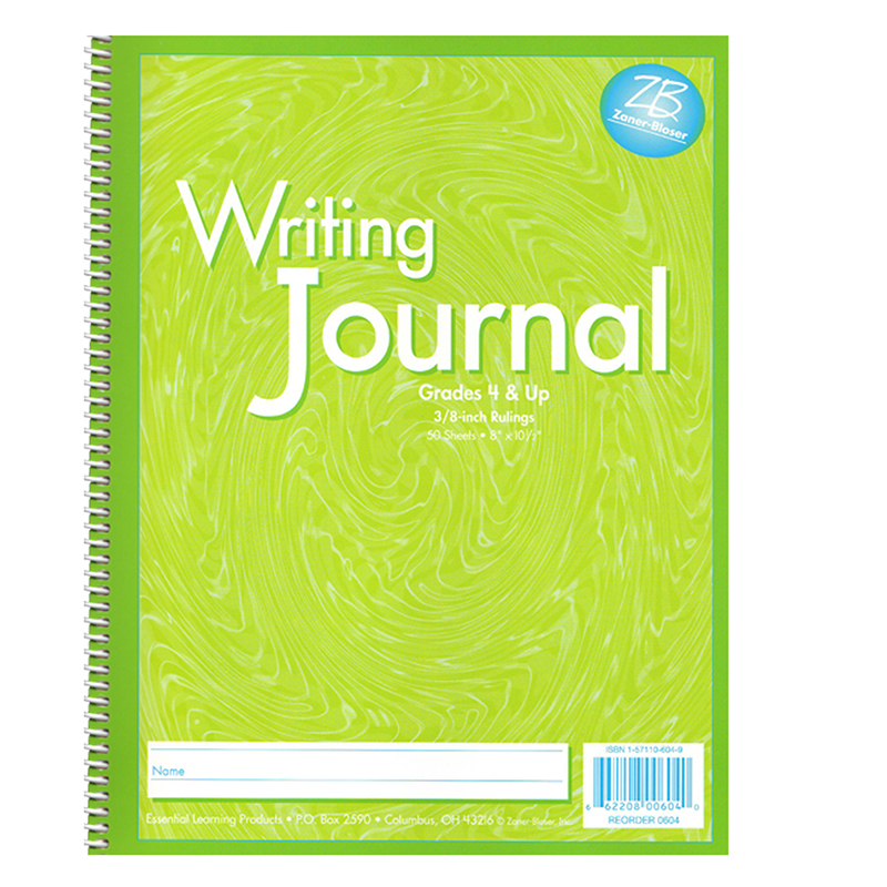 Elp0604-6 My Writing Journals, Green - Grade 4 Up - 6 Each