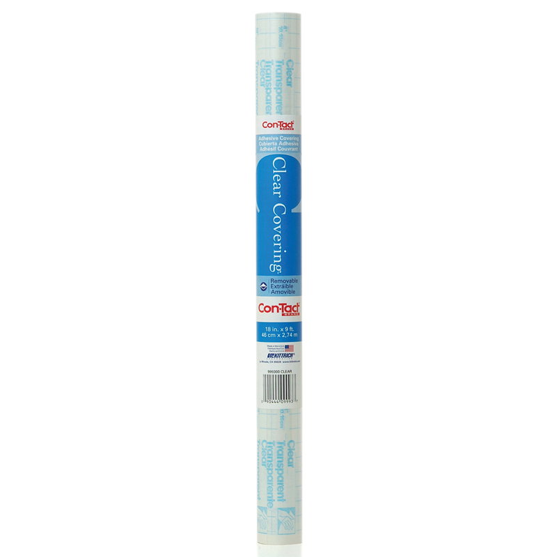 Kit09fc9993-6 18 In. X 9 Ft. Contact Adhesive Roll, Clear - 6 Roll