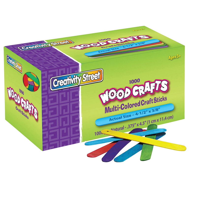 UPC 194629002870 product image for Pacon CK-377502-2 4.5 x 0.375 in. Creativity Street Craft Sticks - 1000 Count -  | upcitemdb.com