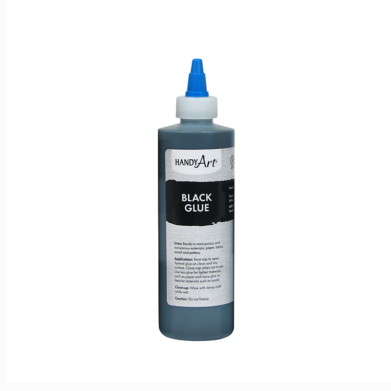 Rcp149101-6 Black Glue, 8 Oz - 6 Each