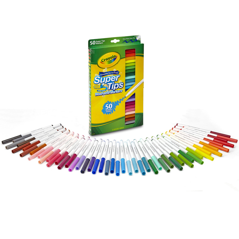 Crayola Bin585050-2 Washable Markers Super Tips With Silly Scents - 50 Count - Pack Of 2