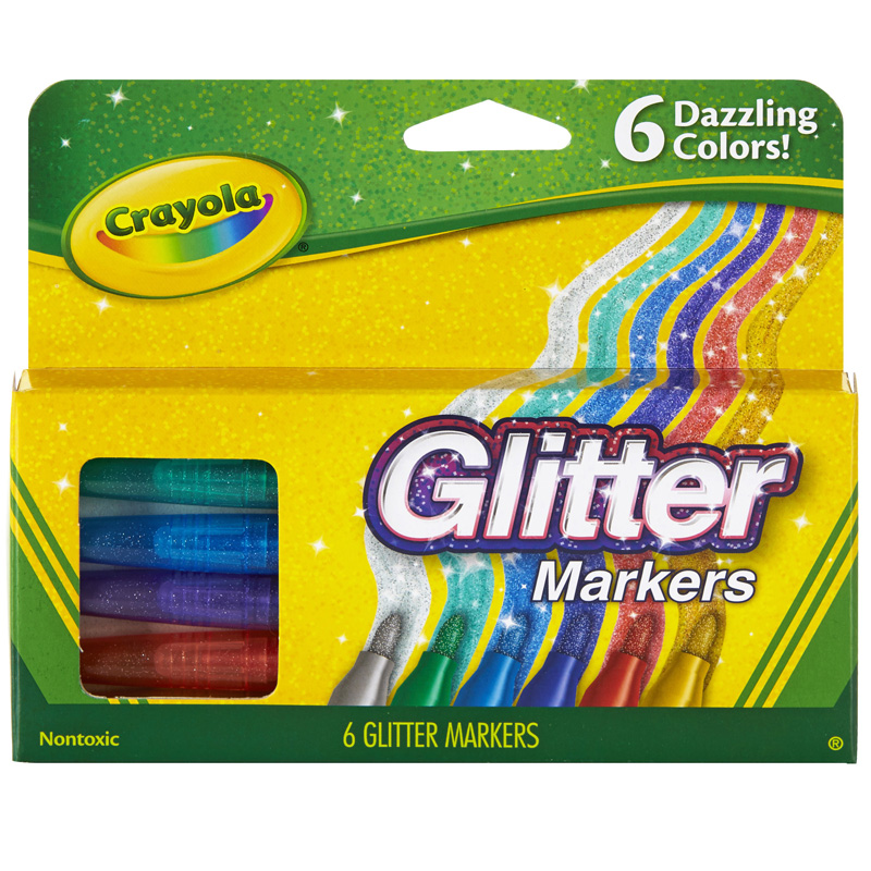Crayola Bin588629-3 Glitter Markers - Pack Of 3