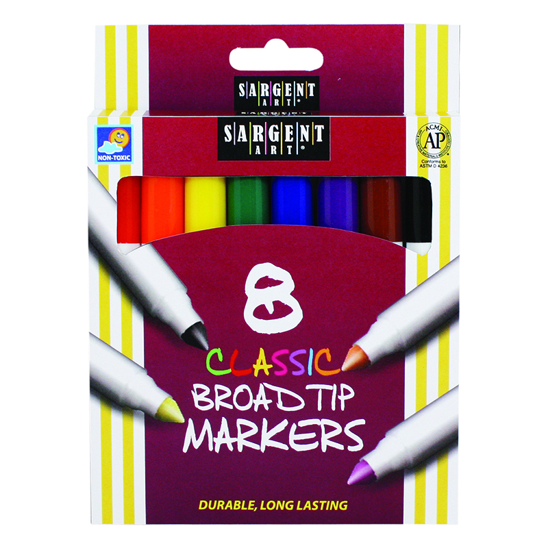 Sar221530-12 Classic Markers Broad Tip 8 Color - Pack Of 12
