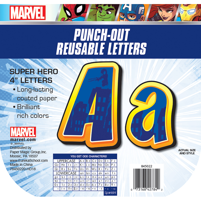 Eu-845022-3 Marvel Super Hero Adventure Decor Letters - 3 Each