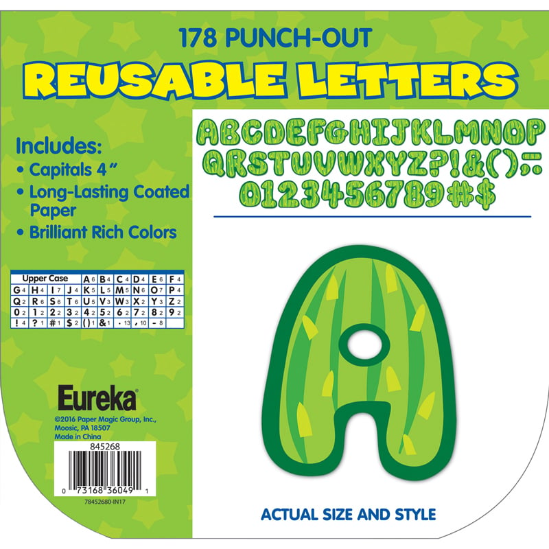 Eu-845268-3 A Sharp Bunch Cactus Deco Letters - Pack Of 3