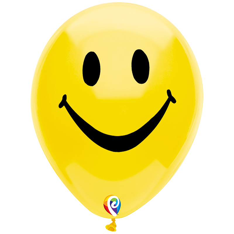 Pbn57447-12 12 In. Funsational Smiley Face Balloon 2 Side - 8 Per Pack - Pack Of 12
