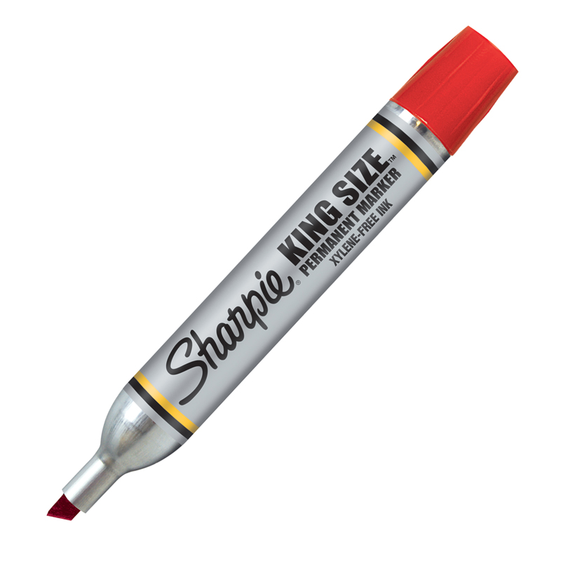 San15002-12 Sharpie King Size Permanent Marker, Red - 12 Each