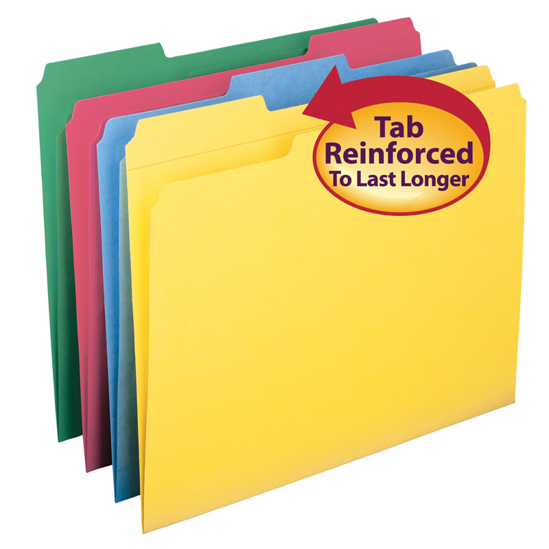 Smead Manufacturing Smd11641-2 Letter Size File Folders, Assorted Color - 12 Per Pack - Pack Of 2