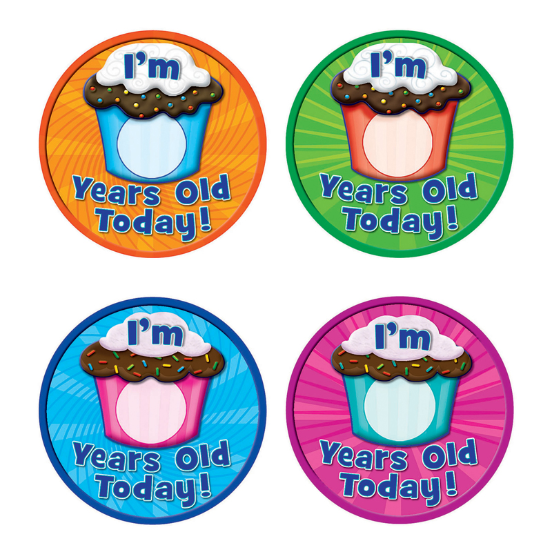TCR5470-6 I Am Years Old Today Wear Em Badges - Pack of 6
