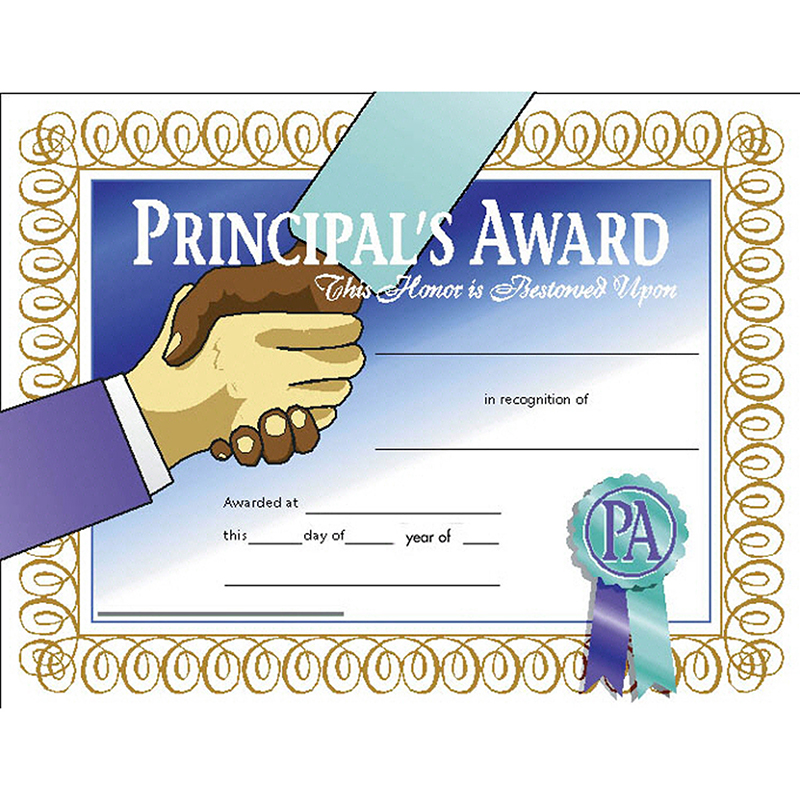 H-va589-3 Hayes Certificates Principals Award, 8.5 X 11 In. - 30 Per Pack - Pack Of 3