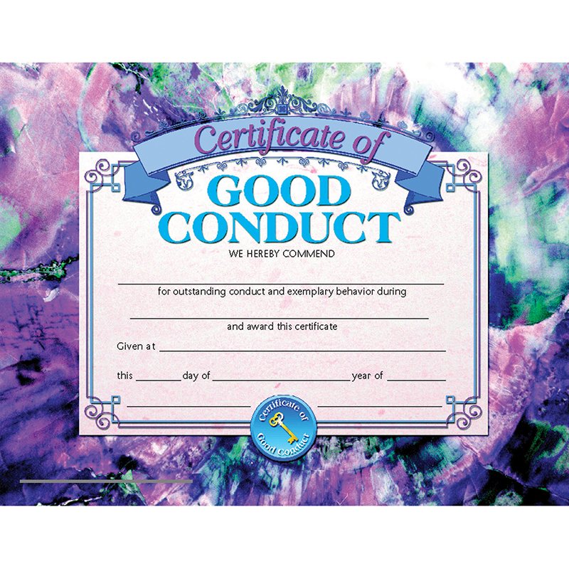 H-va687-3 Hayes Certificates Of Good Conduct Inkjet Laser, 8.5 X 11 In. - 30 Per Pack - Pack Of 3