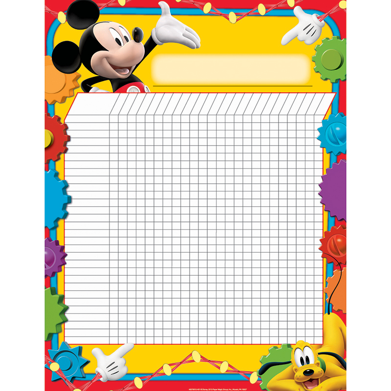 Eu-837001-6 Mickey Mouse Clubhouse Incentive Chart Poster, 17 X 22 In. - 6 Each