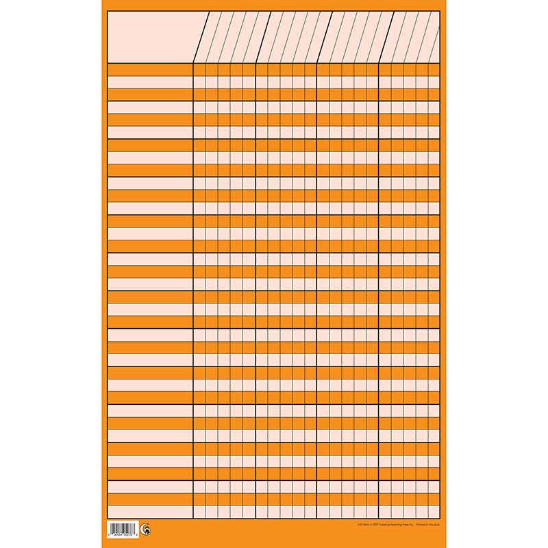 Ctp5076-12 Small Chart Incentive, Orange - 12 Each