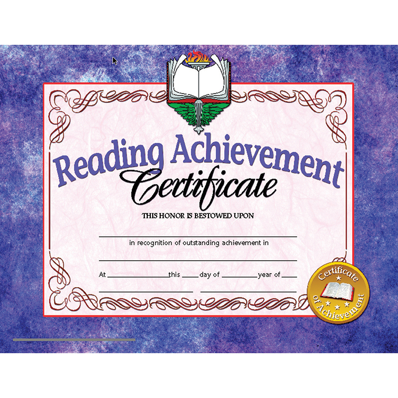 H-va677-3 Hayes Reading Achievement Certificates Inkjet Laser, 8.5 X 11 In. - 30 Per Pack - Pack Of 3