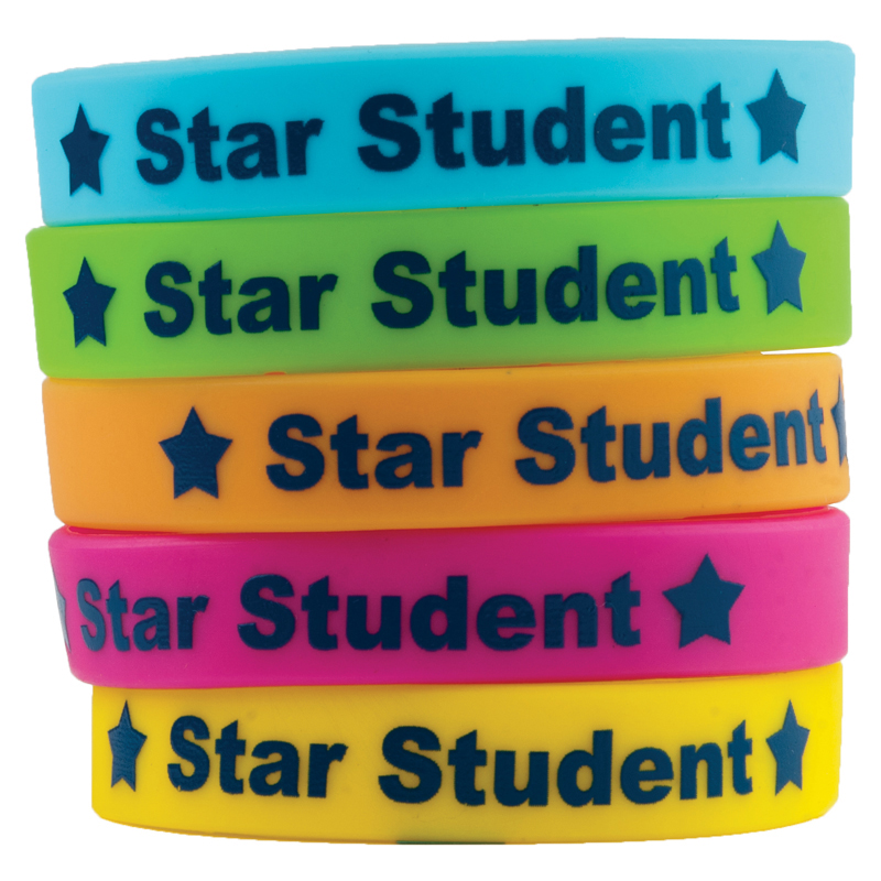 UPC 194629030538 product image for TCR6548-6 Star Student Wristbands - 10 Per Pack - Pack of 6 | upcitemdb.com