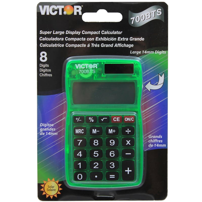 Victor Technology Vct700bts-5 Dual Power Pocket Calculator - 5 Each
