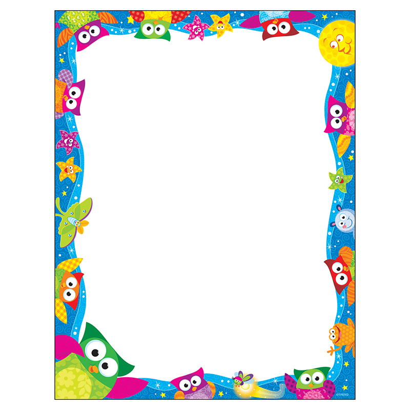 T-11422-6 Owl Stars Terrific Papers - Pack Of 6