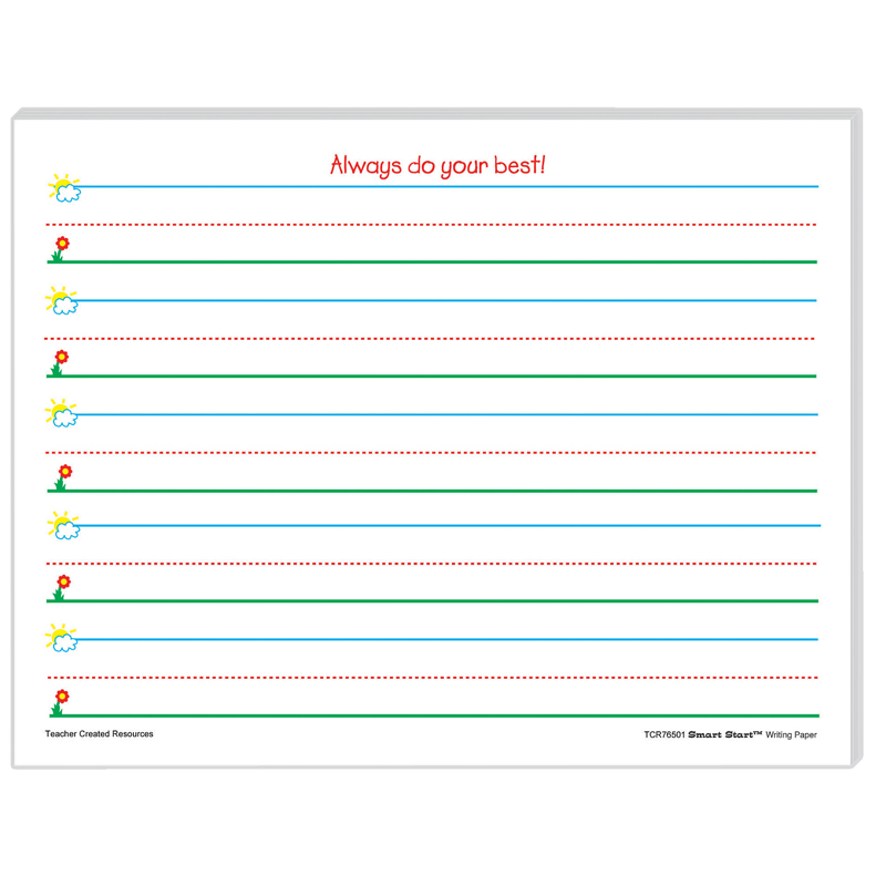 UPC 194629039081 product image for TCR76501-2 Smart Start K-1 Writing Paper - 100 Sheets Per Pack - 2 Each | upcitemdb.com