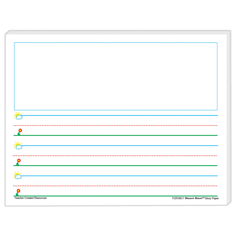 UPC 194629039098 product image for TCR76511-2 Smart Start K-1 Story Paper - 100 Sheets Per Pack - Pack of 2 | upcitemdb.com