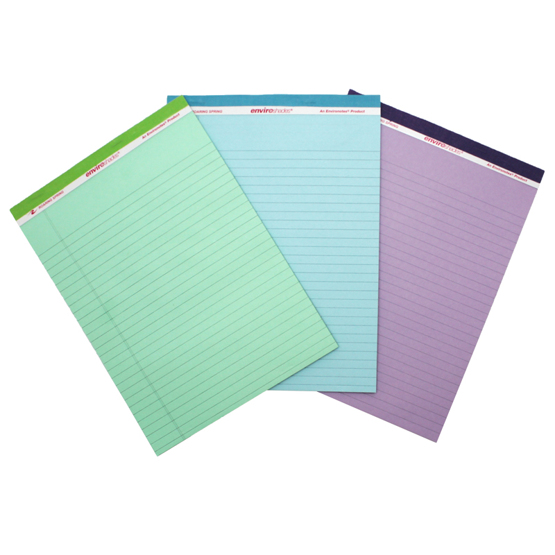 Roa74100-2 Legal Pad Standard Assorted Orchid, Blue & Green - 3 Per Pack - Pack Of 2