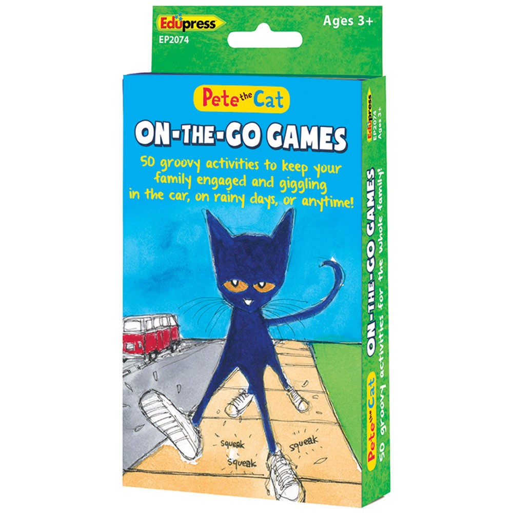 Ep-2074bn Pete The Cat On The Go Games - Pack Of 2